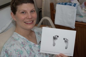 You had the smallest, cutest feet ever. (And still do!)