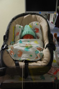 Here you are failing your car seat test. :(