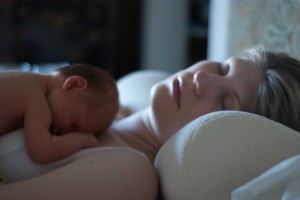 Safely home and resting skin to skin - both of us loving every minute of it!